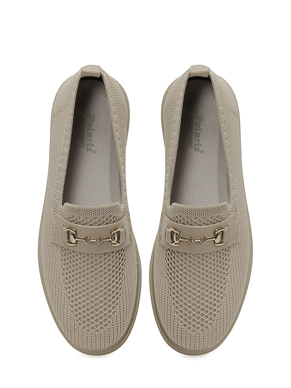 Bej 166783.Z6FX Vizon Kadın Loafer-3