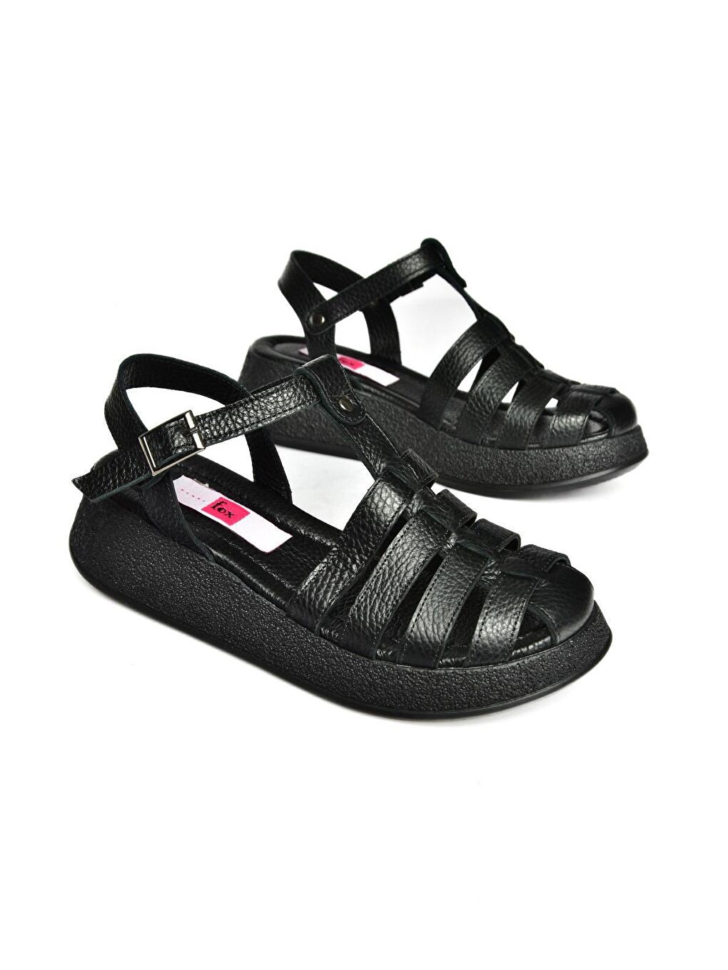 P5550505 Siyah Kadın Sandalet-2