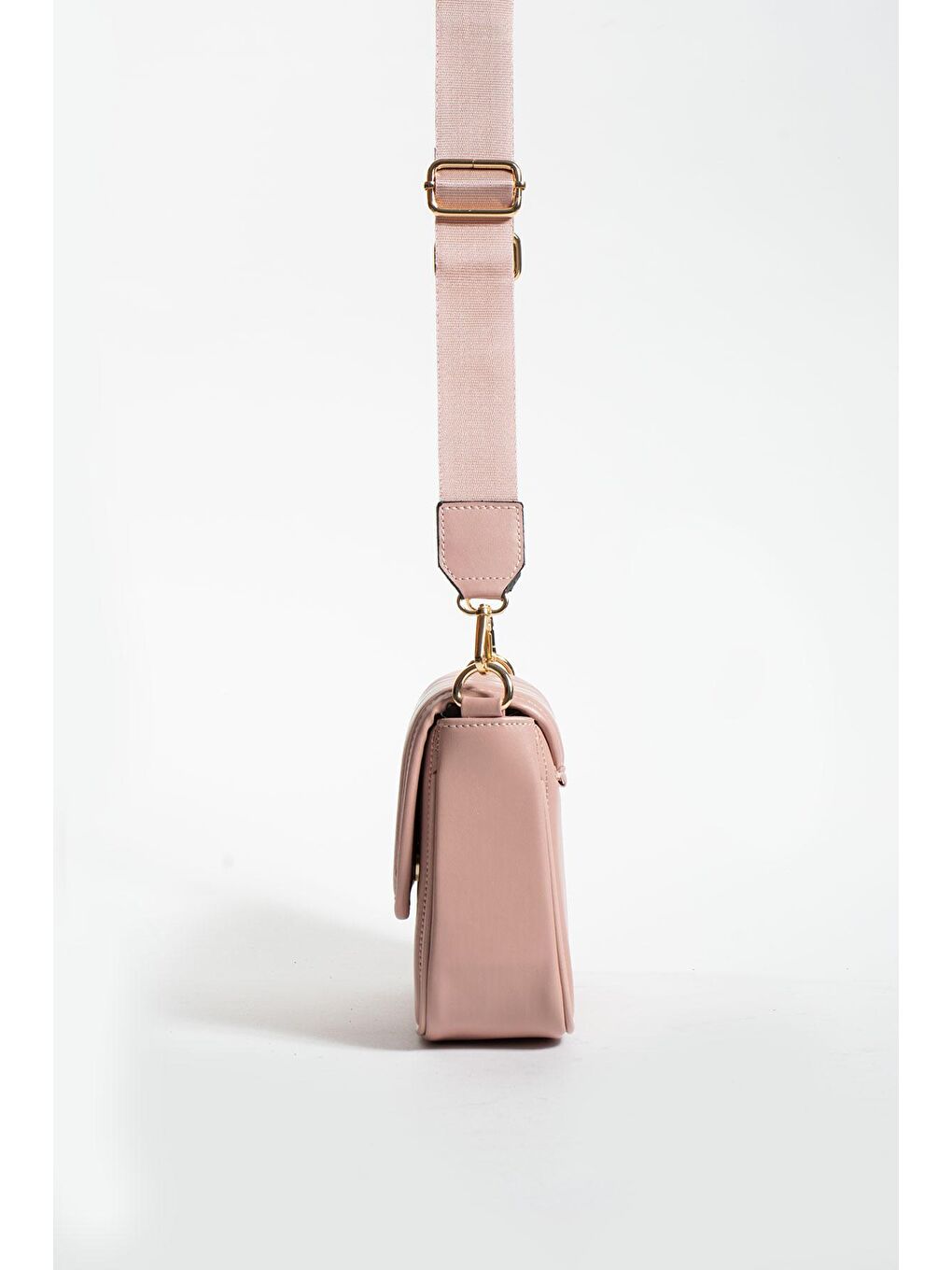 Pembe Ayarlanabilir Asklı 2 Bölmeli Mıknatıs Kapamalı Kadın Omuz Çantası BAG1448-23T-4