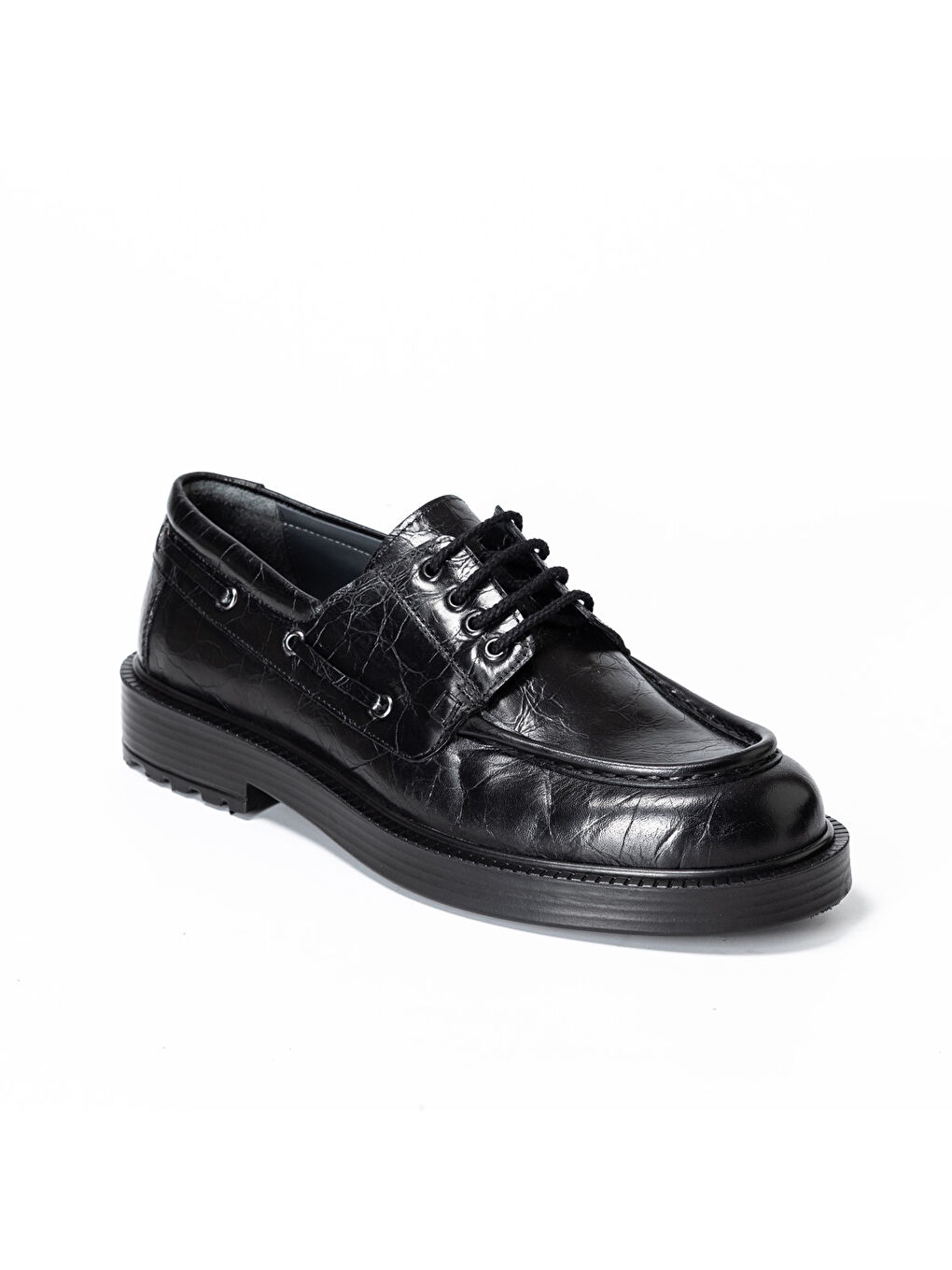 Siyah Erkek Oxford ( Klasik) KA-26Y-C26005 MUNIH Shoe-1