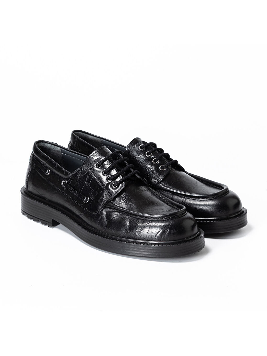 Siyah Erkek Oxford ( Klasik) KA-26Y-C26005 MUNIH Shoe-2