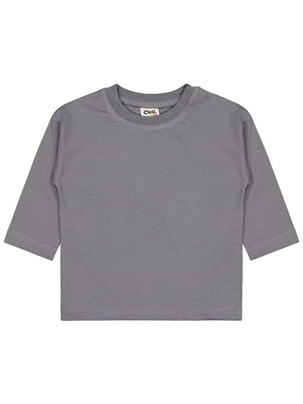 Baby Basic 6-18 Ay Sweatshirt - Gri 9-12 Ay