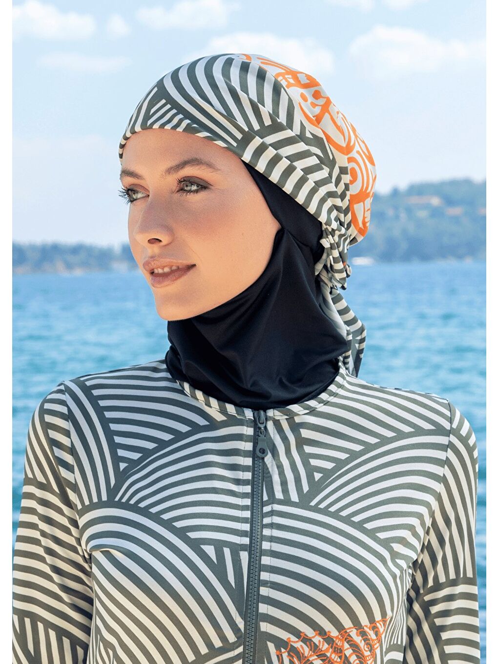 Bandana- Eşarp - Haki Deniz Kabuğu 21