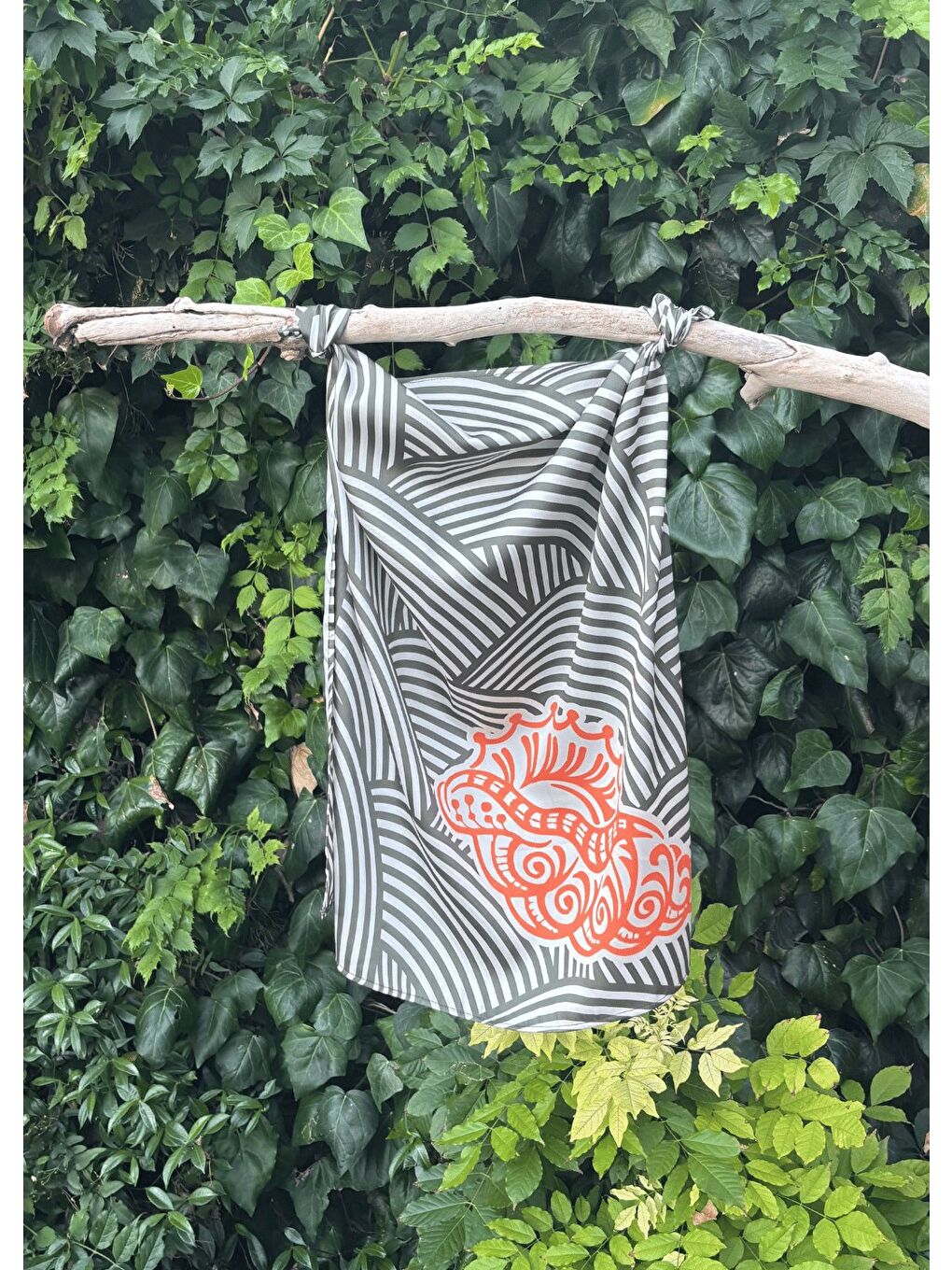 Bandana- Eşarp - Haki Deniz Kabuğu 21-1