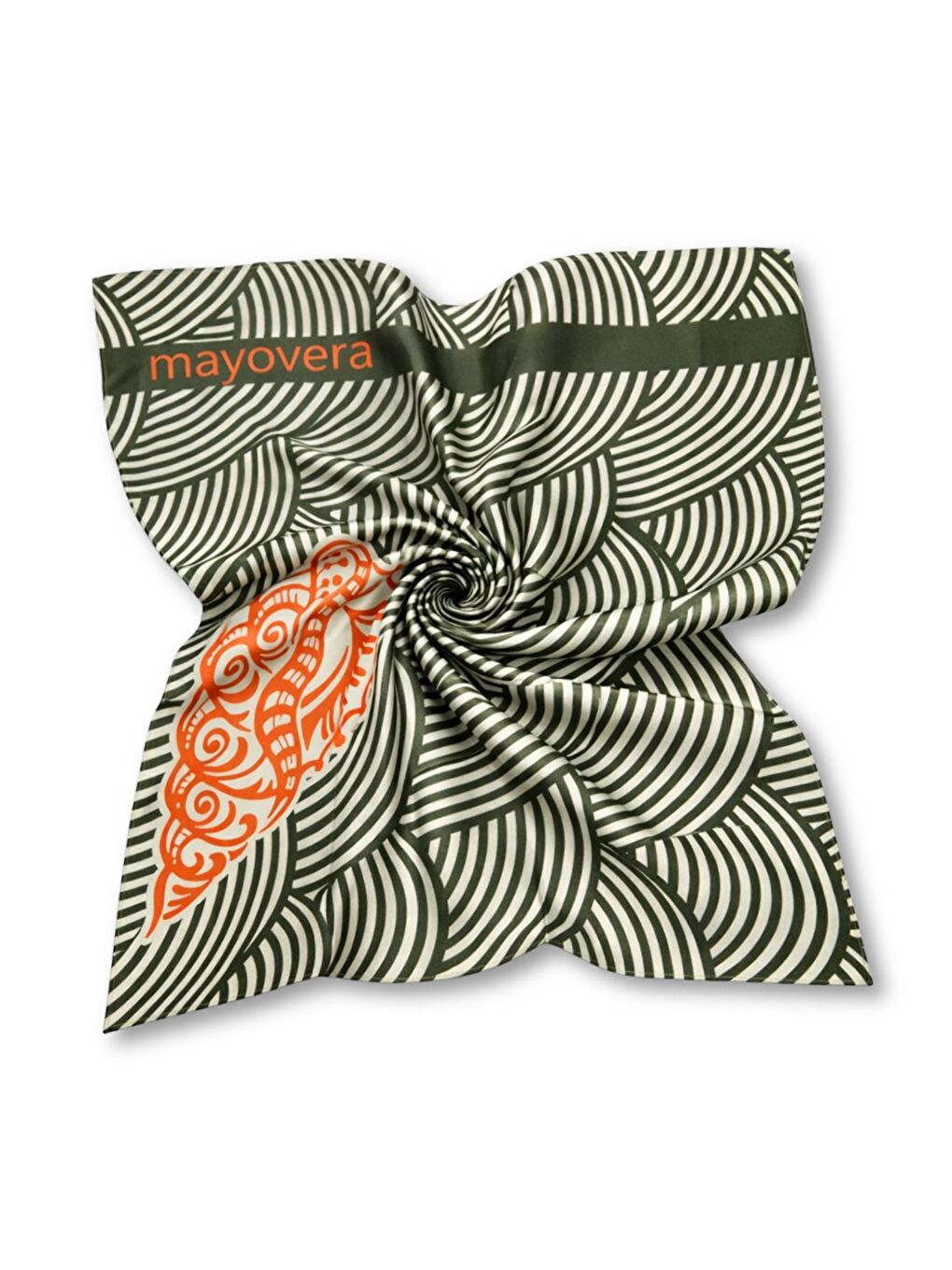 Bandana- Eşarp - Haki Deniz Kabuğu 21-2