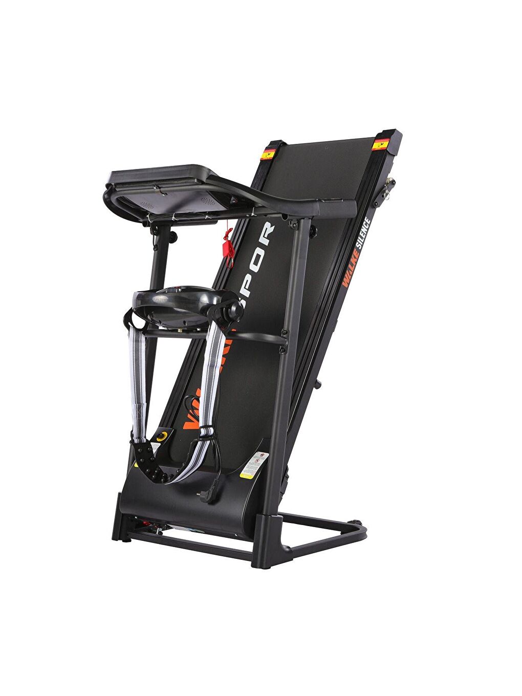 Siyah Silence Mobil Uygulamalı Masajlı Manuel Eğimli Koşu Bandı 2.0 Hp Motor-2