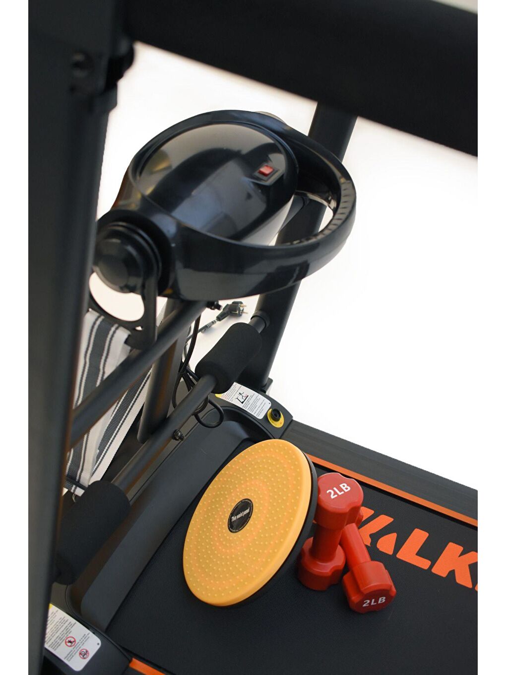 Siyah Wal-pro 2.5 Hp Brushless Motor Spax Uygulama Bağlantılı Masajlı Koşu Bandı 15 Km/h-5