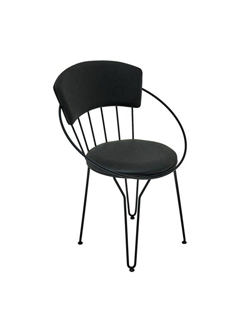 Modern Metal Sandalye - Siyah-2