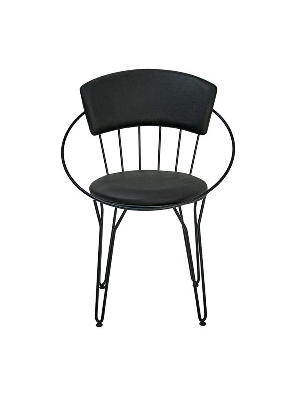 Modern Metal Sandalye - Siyah-3