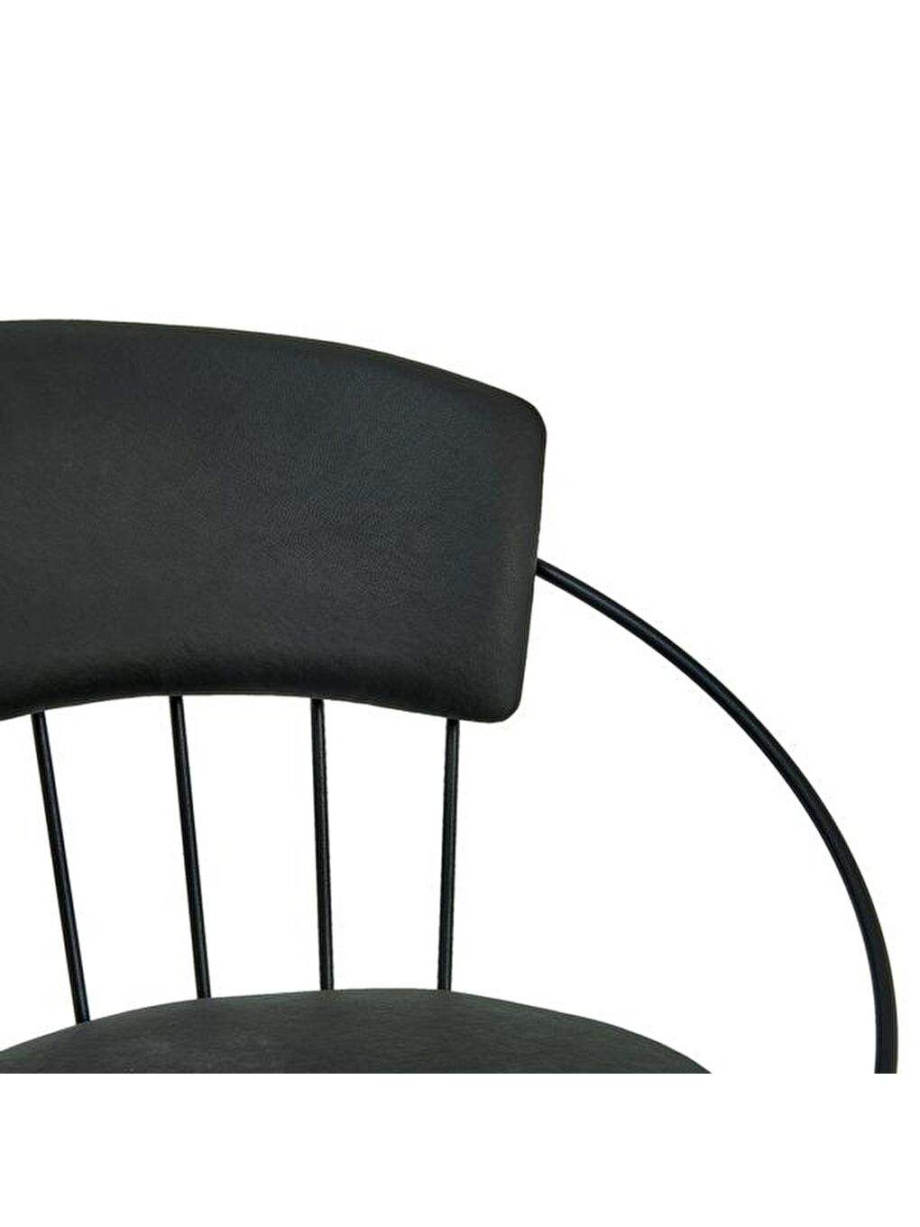 Modern Metal Sandalye - Siyah-5