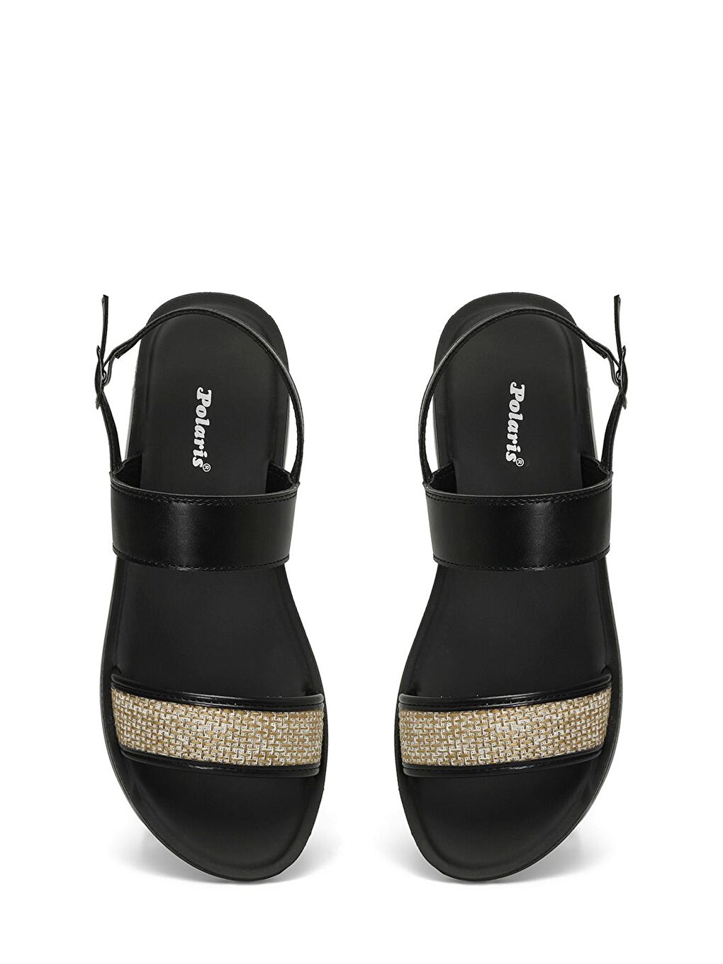 323688.Z 4FX Siyah Kadın Düz Sandalet-3