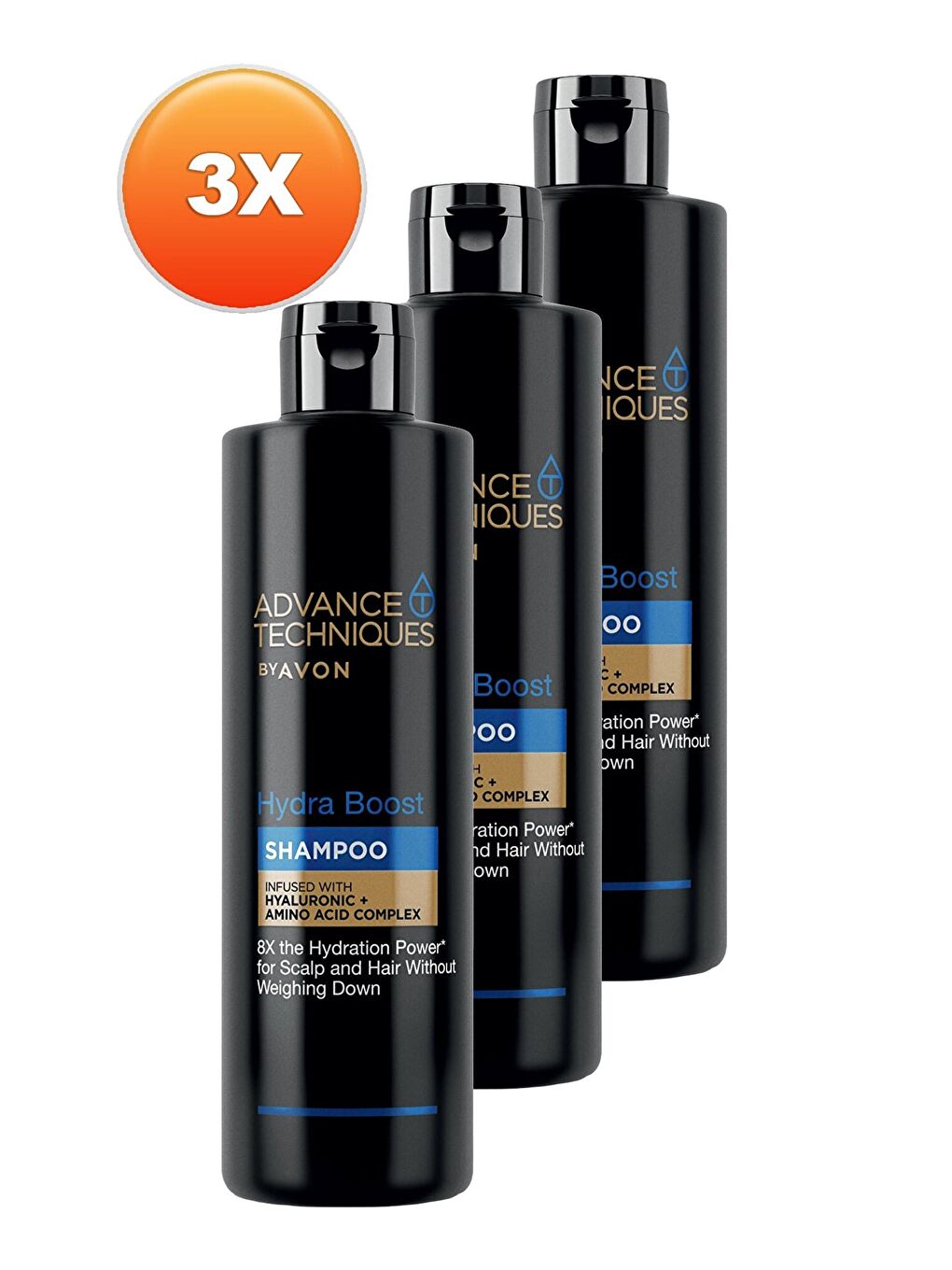 Advance Techniques Hydra Boost Nemlendirici Şampuan 400 Ml. Üçlü Set-1