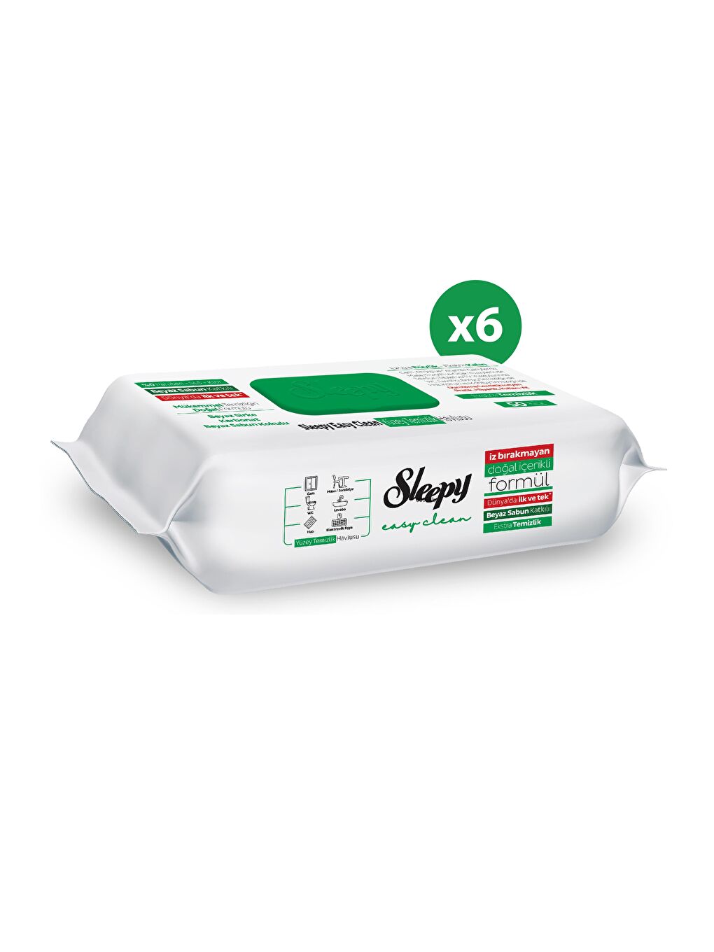 Easy Clean Yüzey Temizlik Havlusu&Mendili 6X50 (300 Yaprak)-1