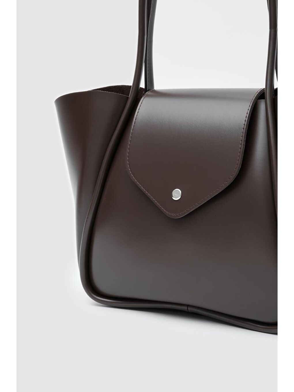 Kahverengi Petre Makyaj Çantalı Omuz Çantası Acı Kahve-4