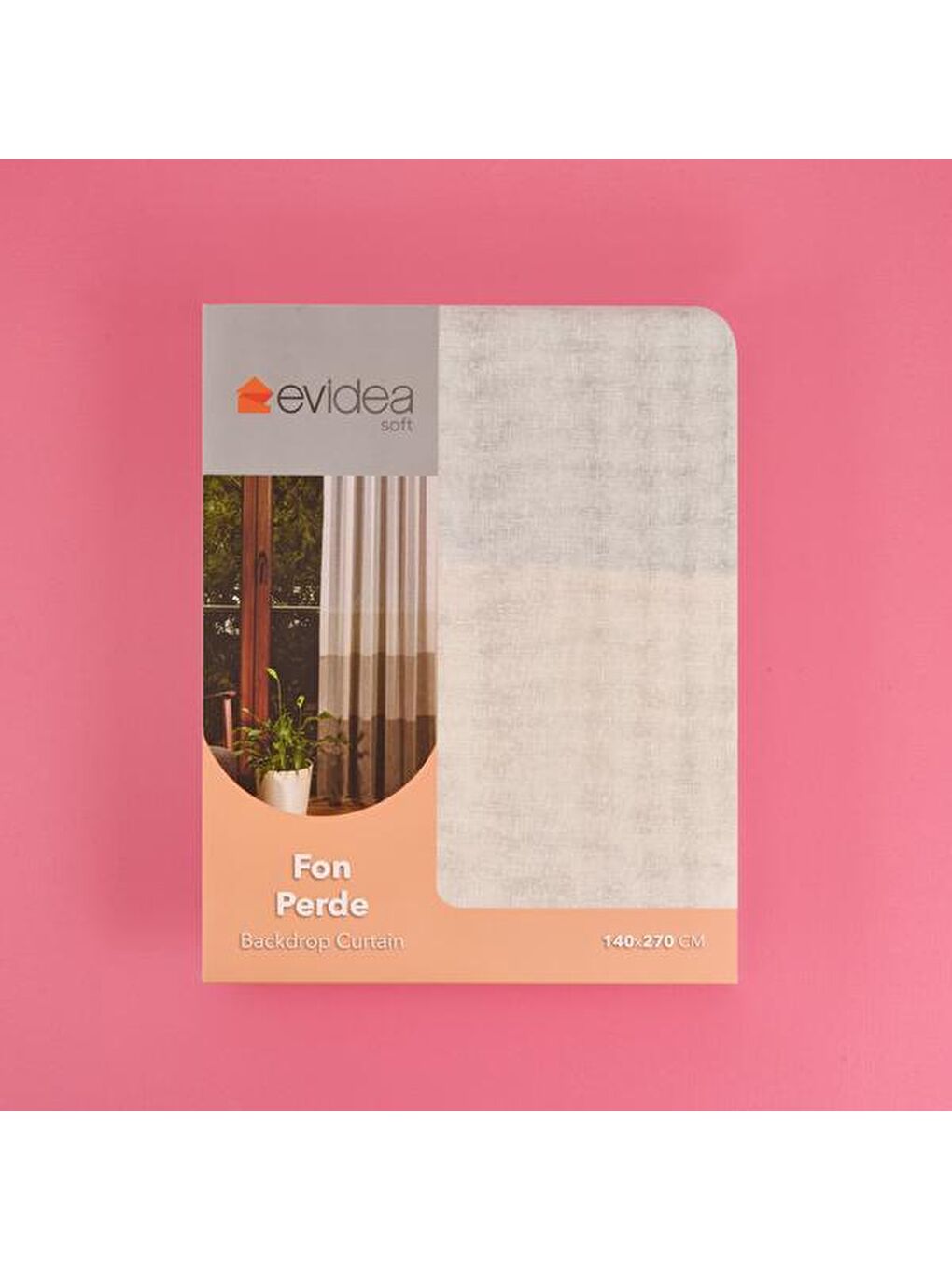 Karışık Soft Sarı Yoğunluklu Fon Perde - Renkli / Sarı - 140x270 cm-1