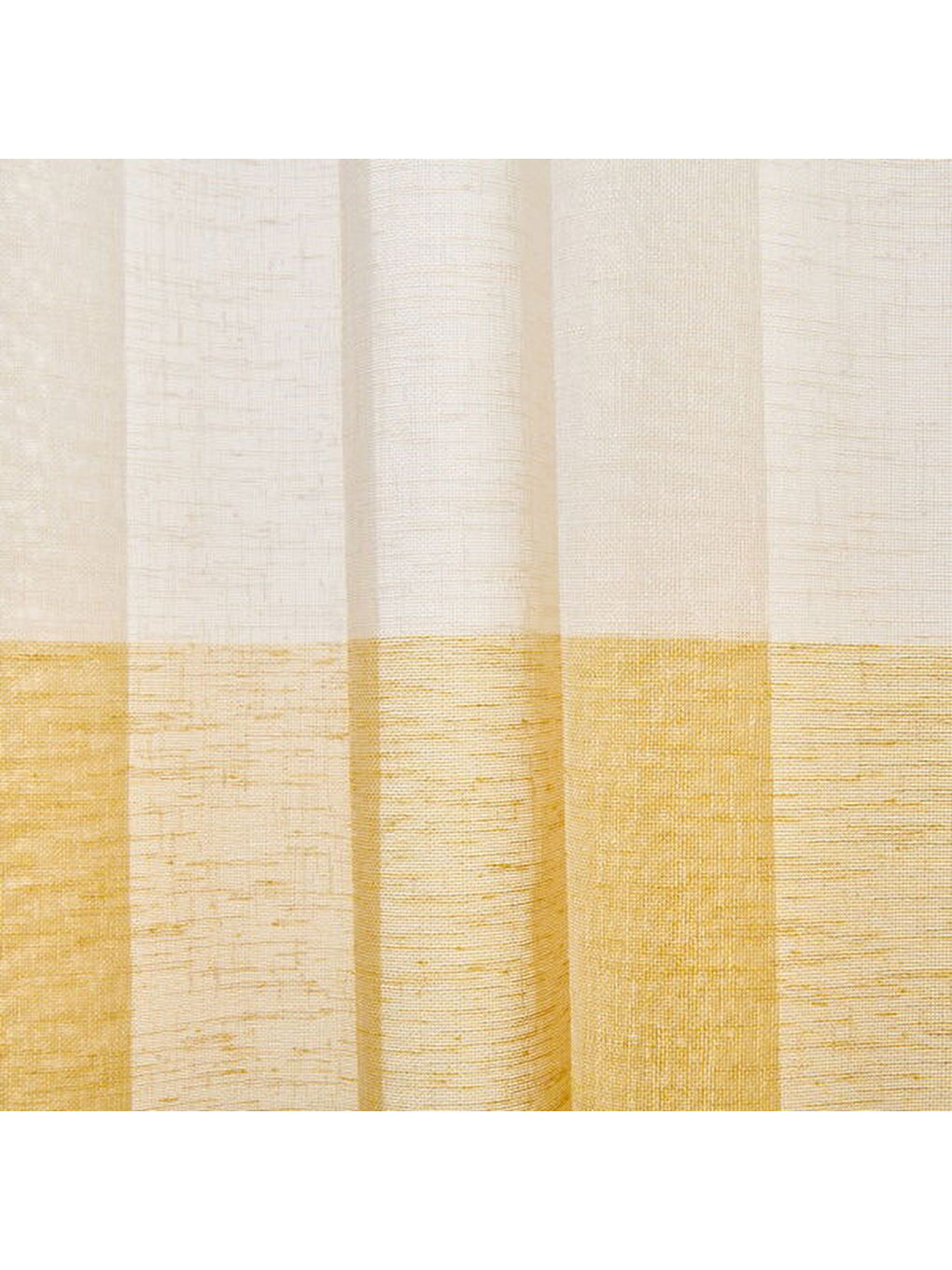 Karışık Soft Sarı Yoğunluklu Fon Perde - Renkli / Sarı - 140x270 cm-2