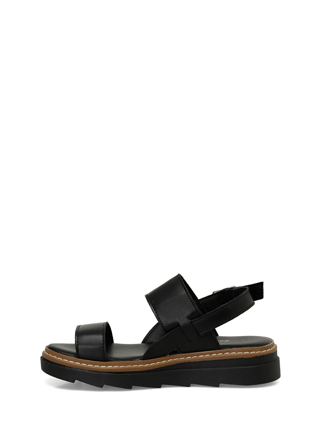 323605.Z 4FX Siyah Kadın Kalın Taban Sandalet-2