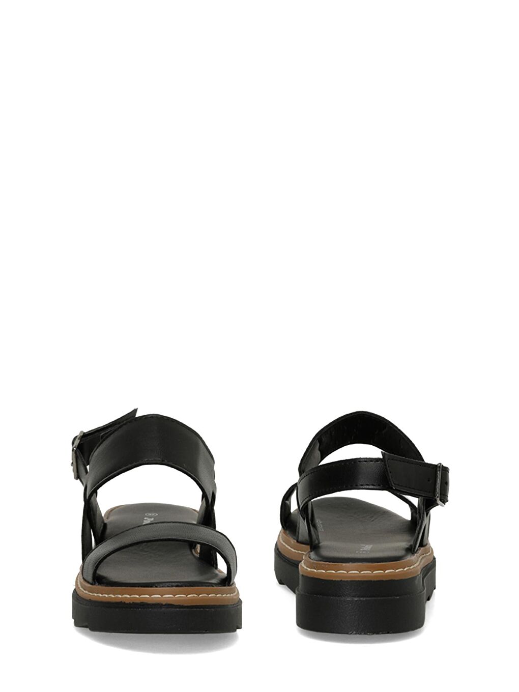 323605.Z 4FX Siyah Kadın Kalın Taban Sandalet-4