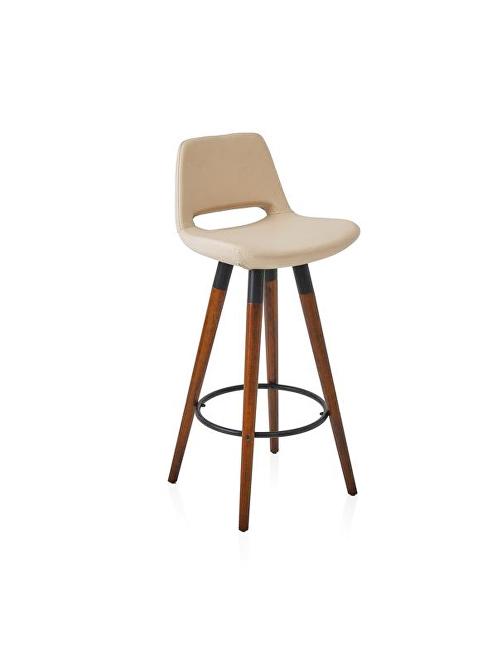 Ekru Retro Bar Taburesi - Krem-4