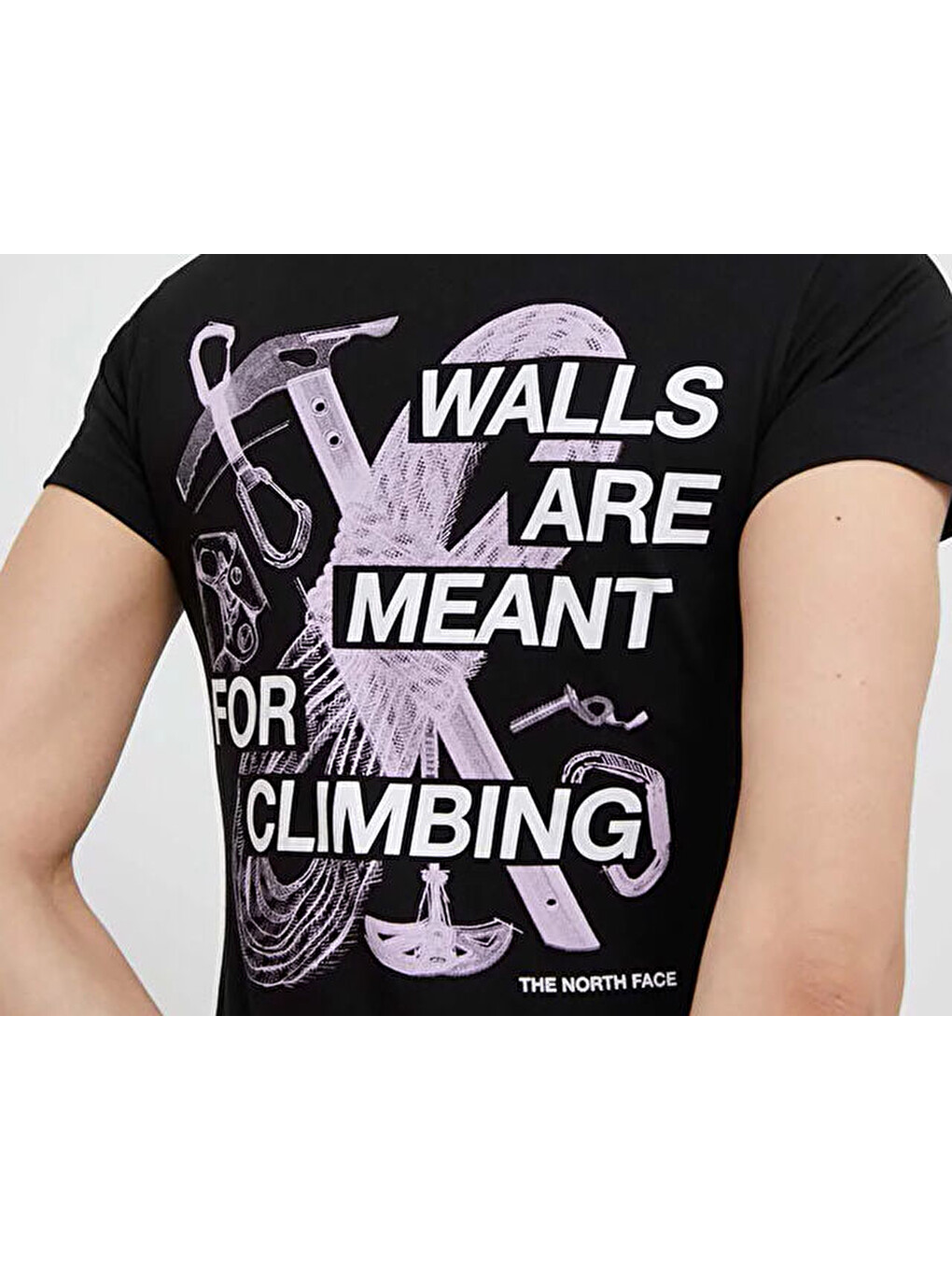 W Outdoor Graphic Tee Kadın Günlük Tişört Nf0a827mjk31 Siyah-2