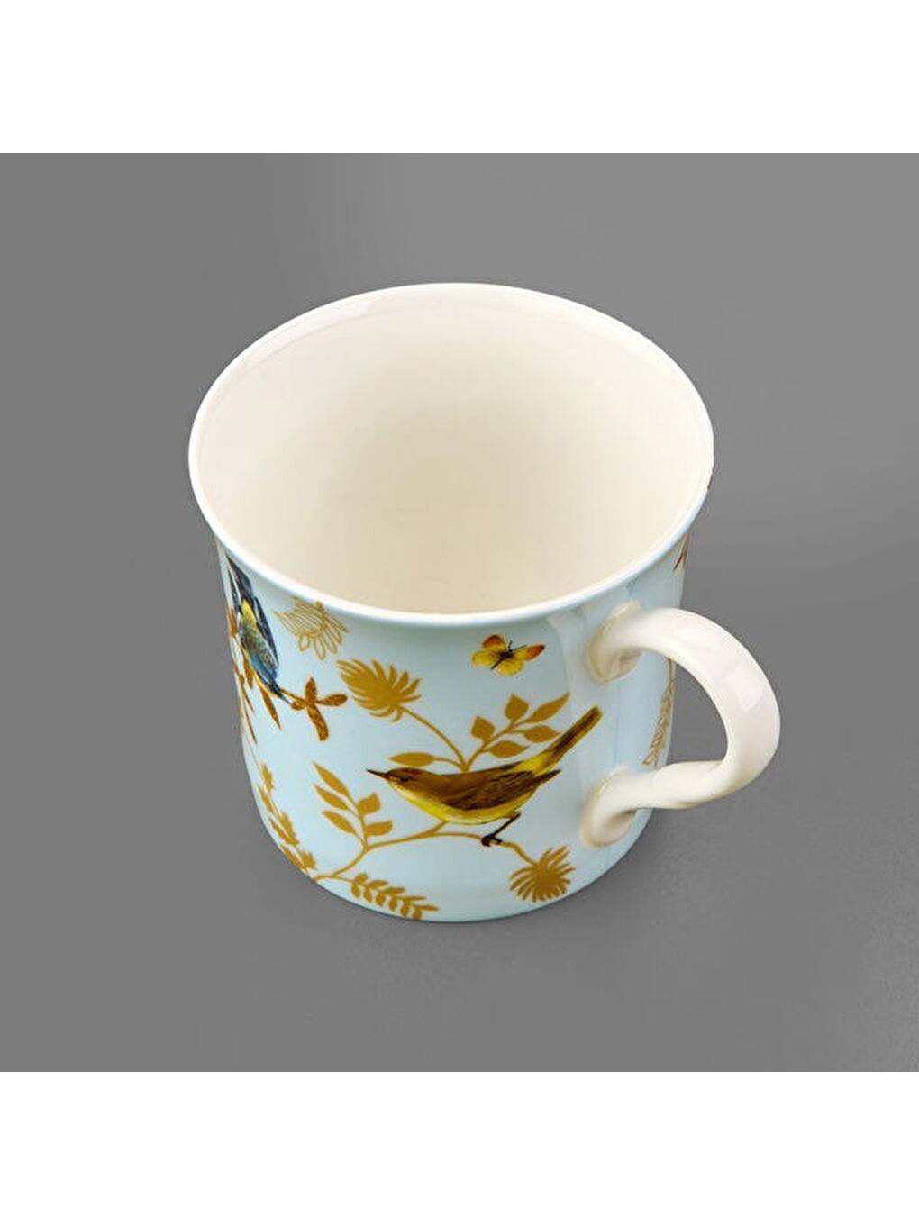 Renksiz Kitchen Kuş Desenli New Bone Kupa - Renkli - 300 ml-2