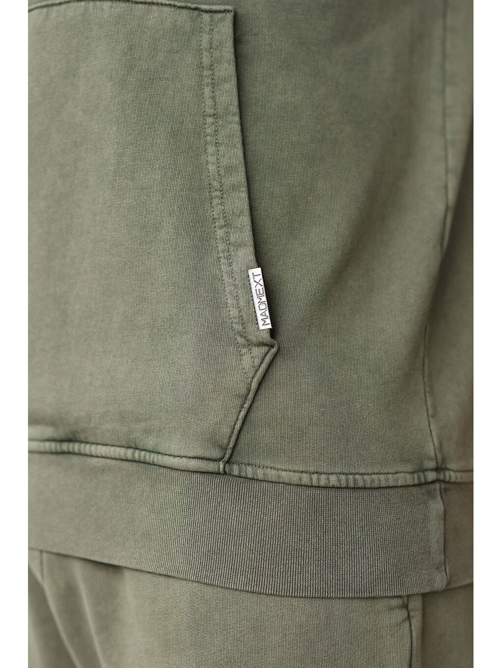 Yeşil Kanguru Cep Kapüşonlu Erkek Eşofman Takımı E7341-3