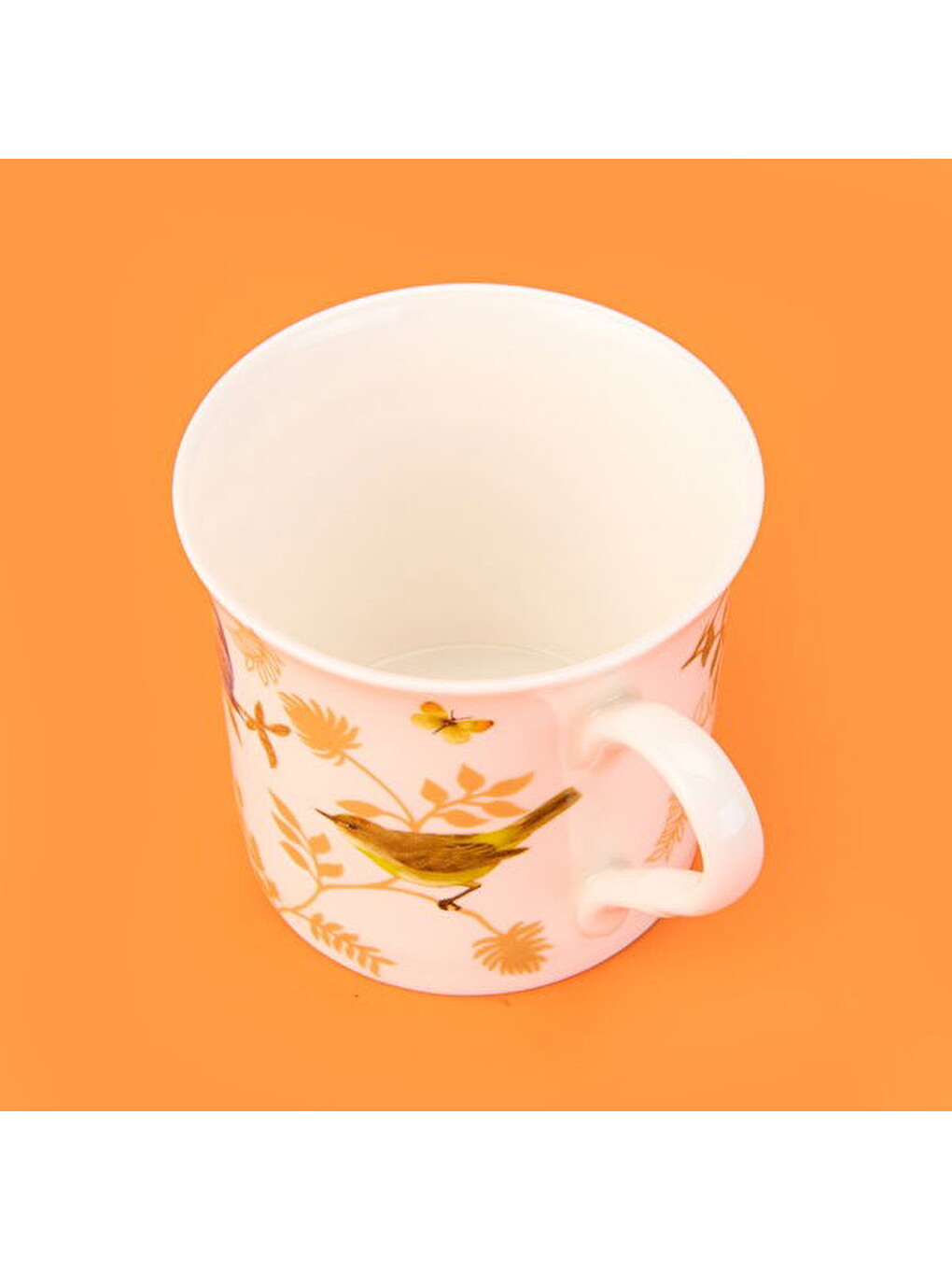 Renksiz Kitchen Kuş Desenli New Bone Kupa - Renkli - 300 Ml-3