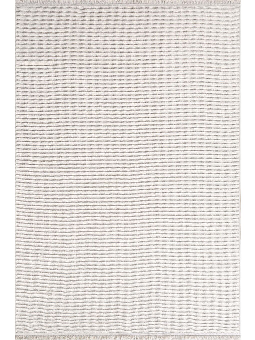 Ekru Loopy 5552 Krem Yumuşak Dokulu Bukle Modern Salon Mutfak Koridor Halısı Makine Halısı-80x150-4