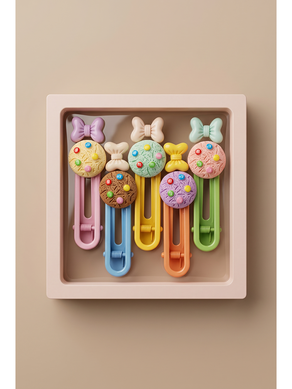 Pembe Tatlı Tokalar Kutusu