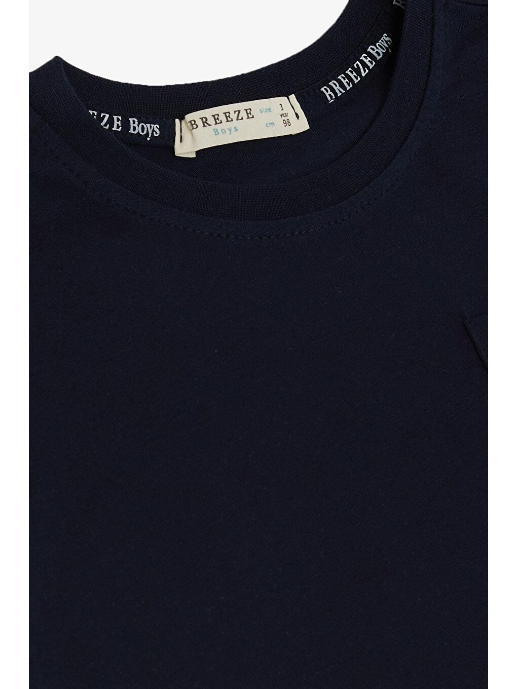 Erkek Çocuk Tişört Cool Yazı Armalı Cepli Lacivert (1.5-5 Yaş)-2