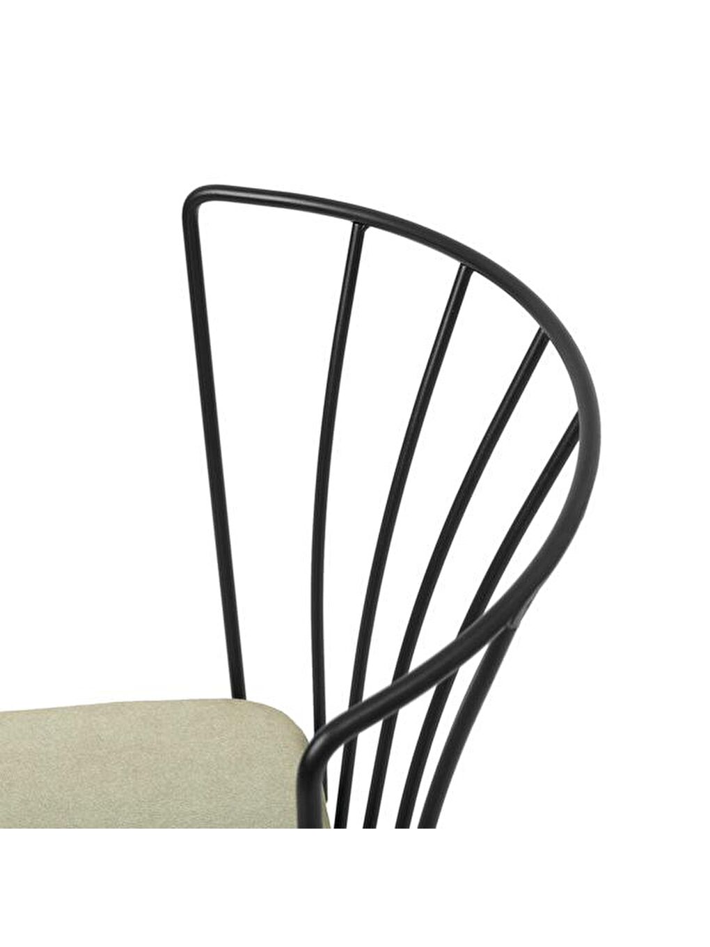 Ekru Ay Sandalye - Krem / Siyah - 81 cm-7