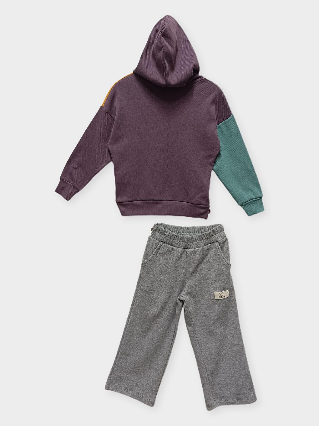 Gri Minnie Mouse Lisanslı Kız Çocuk 2'li Takım 22123-1