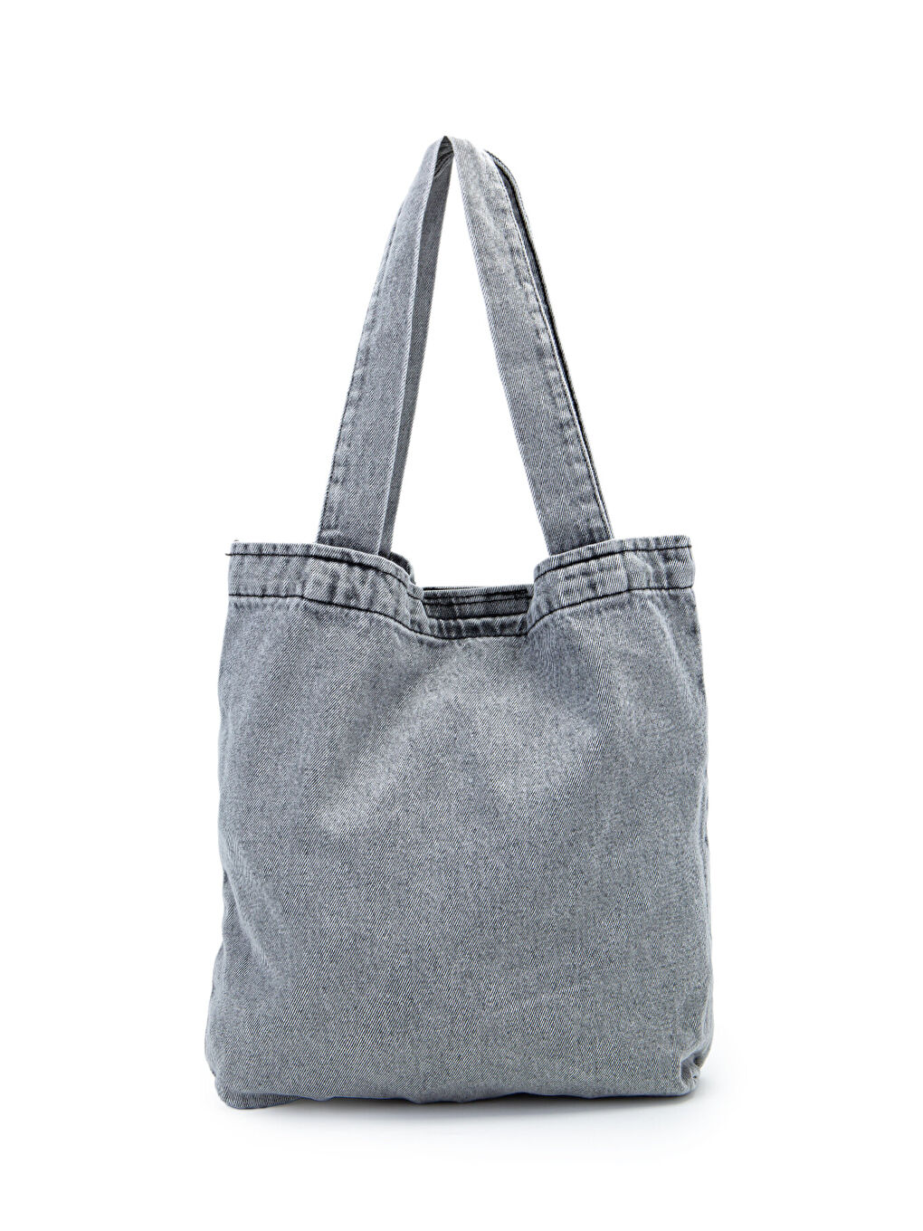Çift Cepli Jean Kadın Kol Çanta Edgar Gri-3