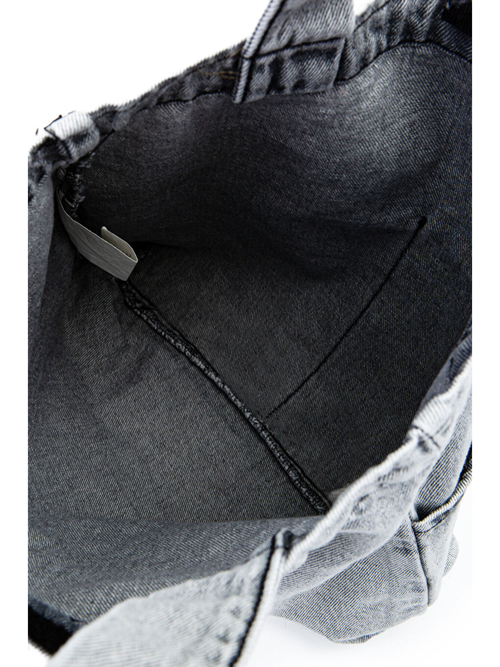 Çift Cepli Jean Kadın Kol Çanta Edgar Gri-4