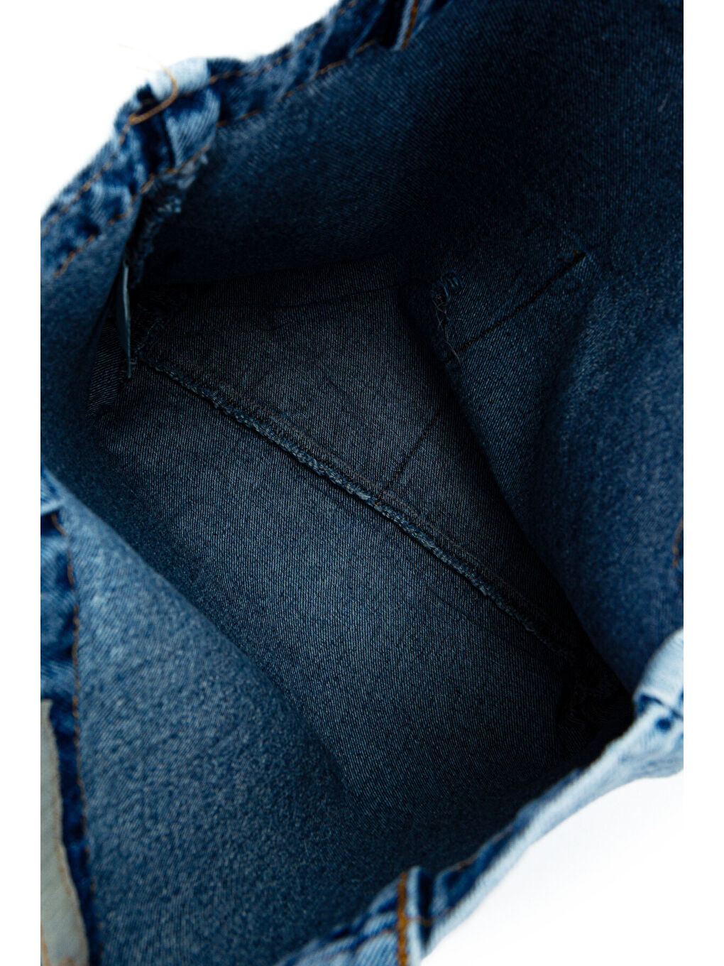 Çift Cepli Jean Kadın Kol Çanta Edgar Mavi-4