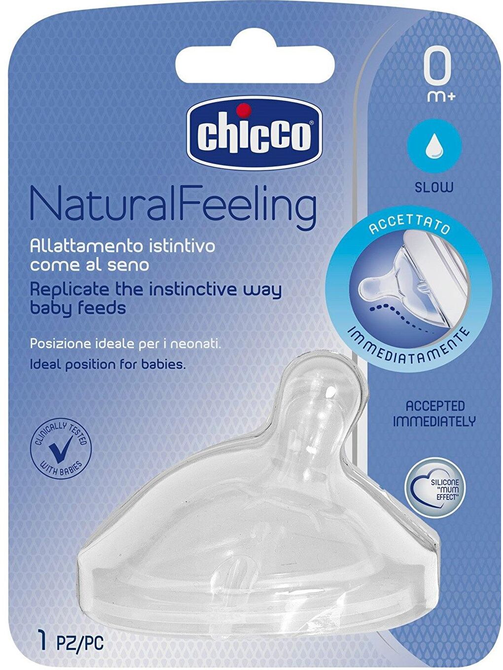 Natural Feeling Biberon Emziği Tekli 0 ay+ Normal Akış