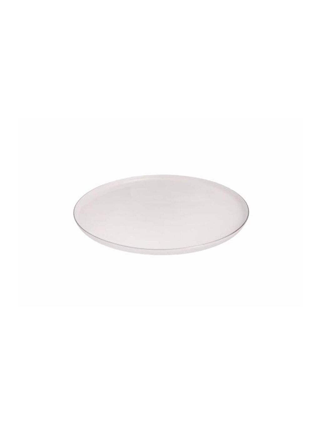 Ekru Chopin Platin Düz Tabak 31cm Tekli-2