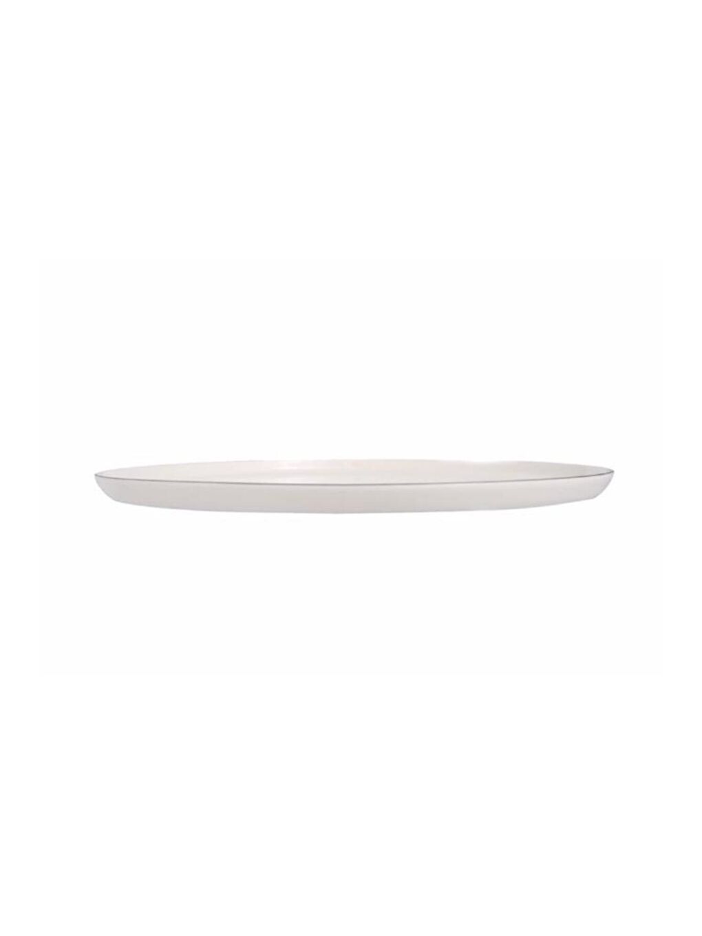Ekru Chopin Platin Düz Tabak 31cm Tekli-3