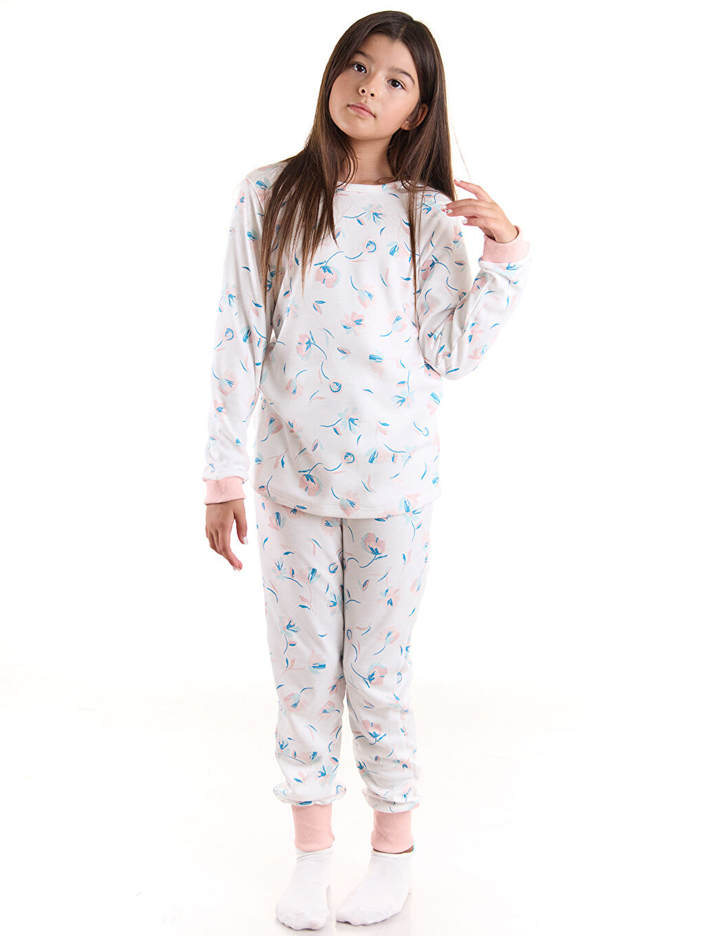 colorinas Ekru Nighty Kız Çocuk Pijama Takımı - 1