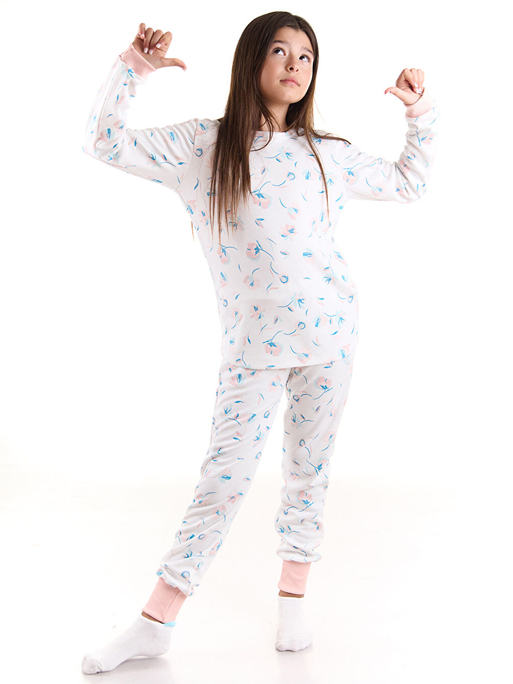 colorinas Ekru Nighty Kız Çocuk Pijama Takımı - 3