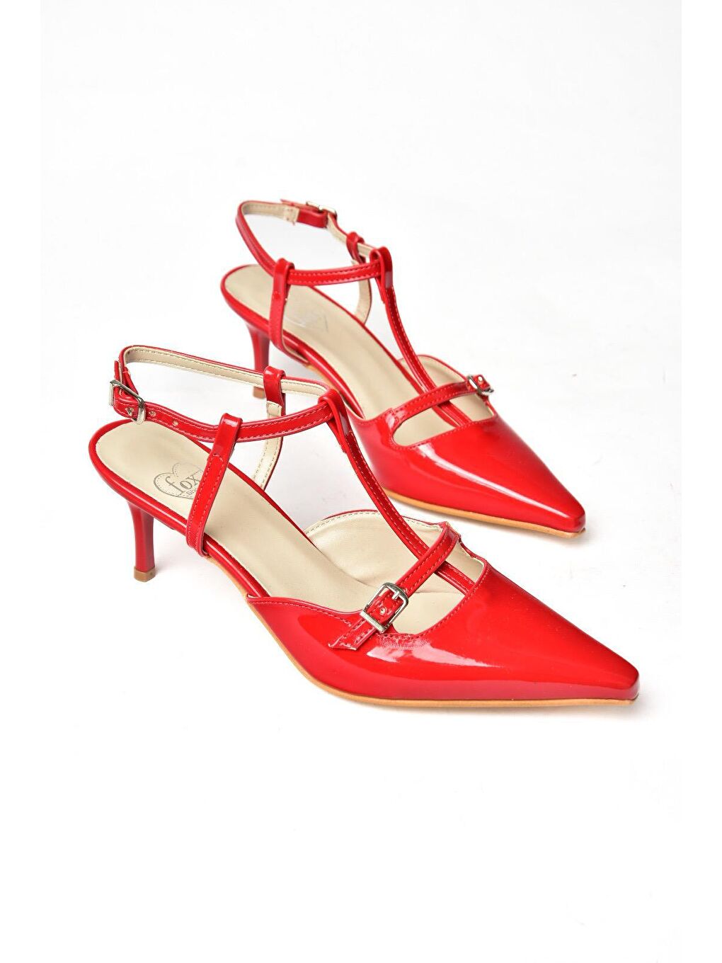 S6540712 Kırmızı Kadın Topuklu Ayakkabı-3