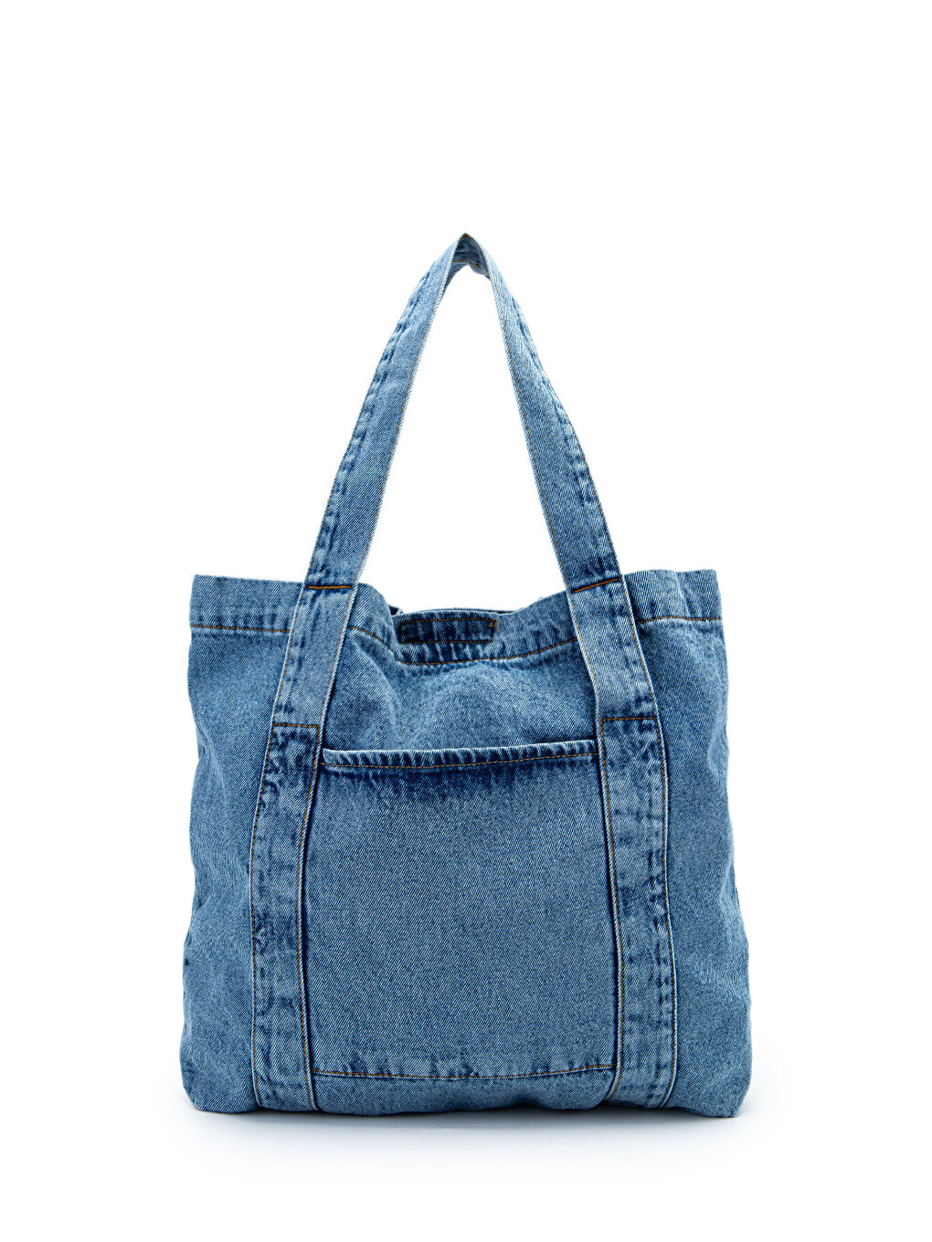 Tek Cepli Jean Kadın Kol Çanta Spark Mavi