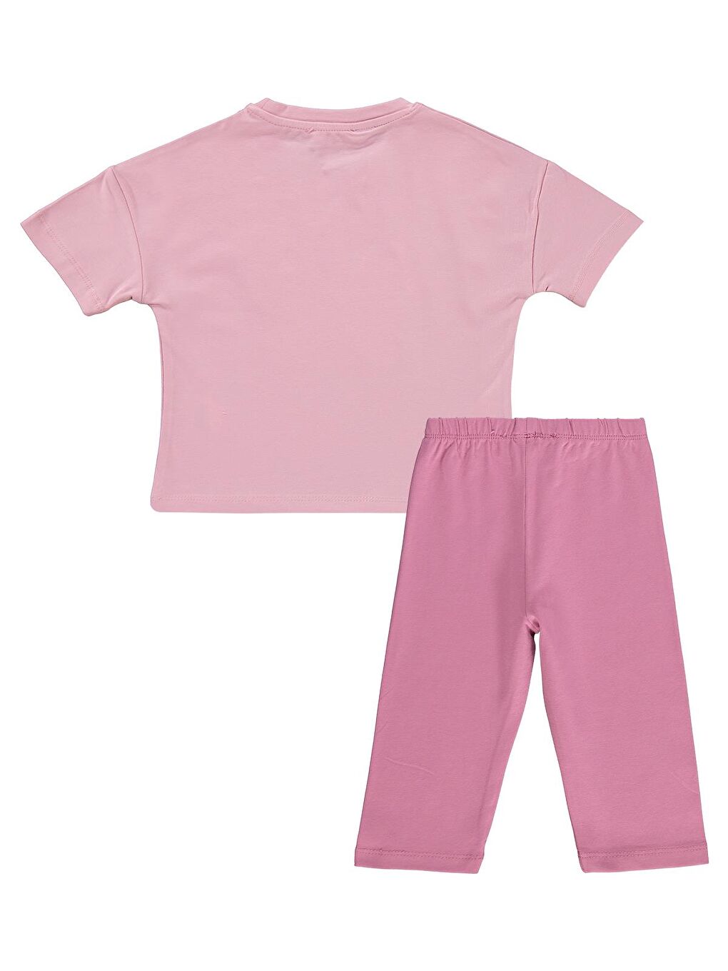 Girls Kelebek Nakışlı 2-5 Yaş Takım - Pembe-3