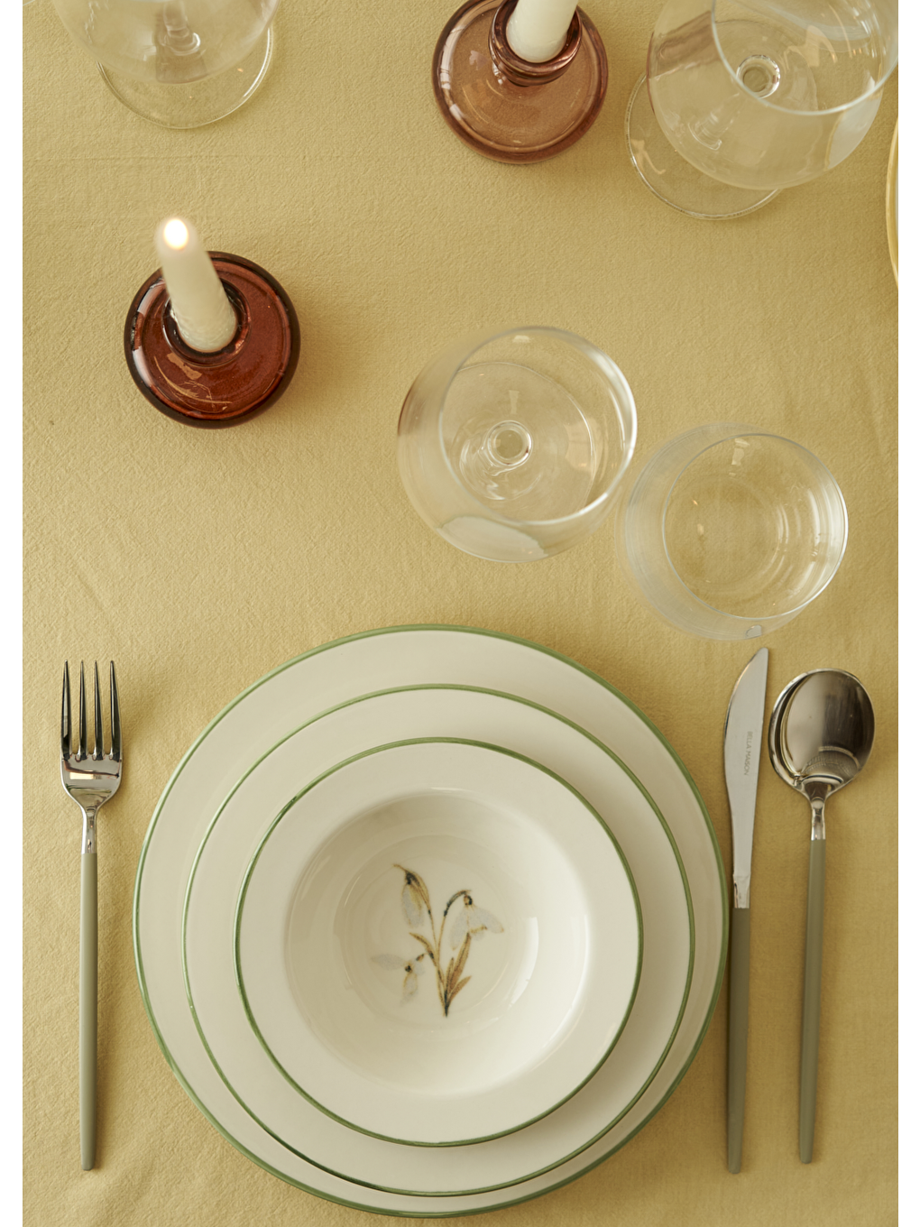 Karışık Garden Stoneware 36 Parça 12 Kişilik Yemek Takımı-1