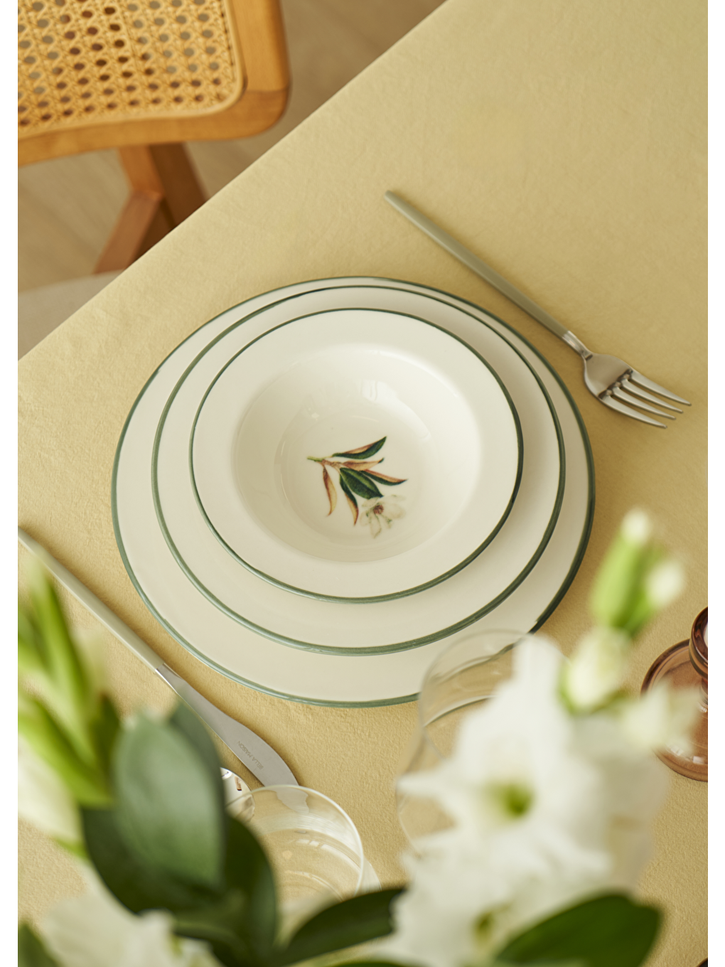 Karışık Garden Stoneware 36 Parça 12 Kişilik Yemek Takımı-2