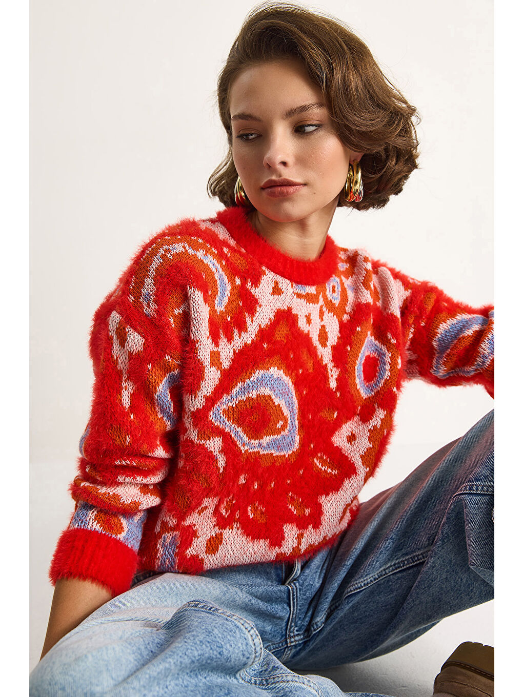 Turuncu Kadın Sakal Kazak-2