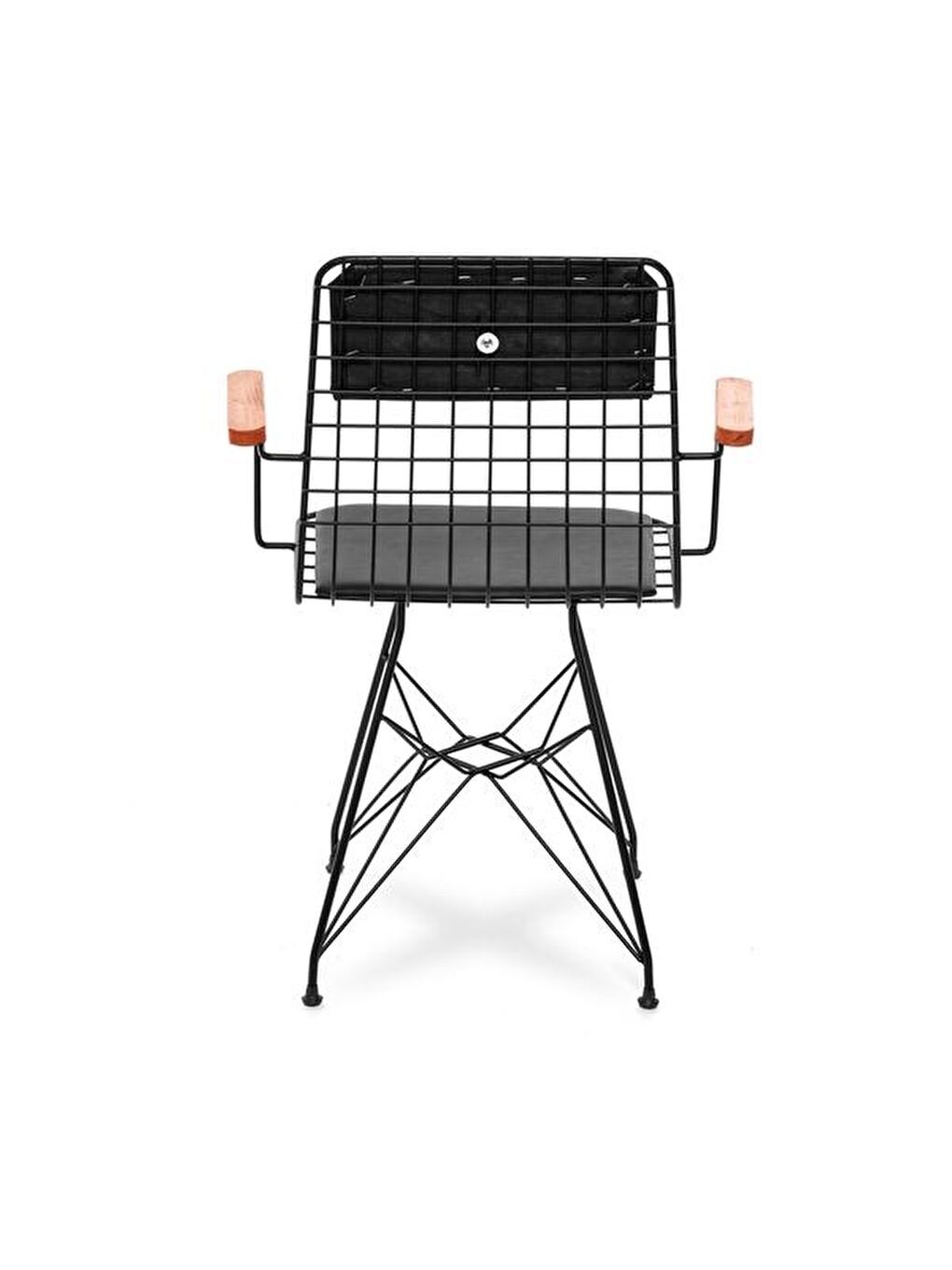 Kollu Sandalye - Siyah-4