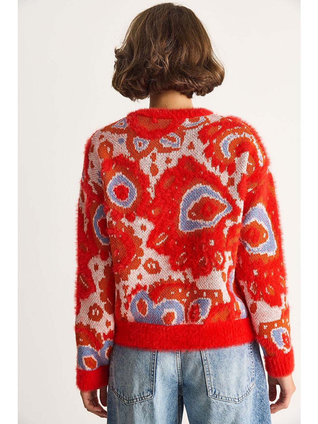 Turuncu Kadın Sakal Kazak-5