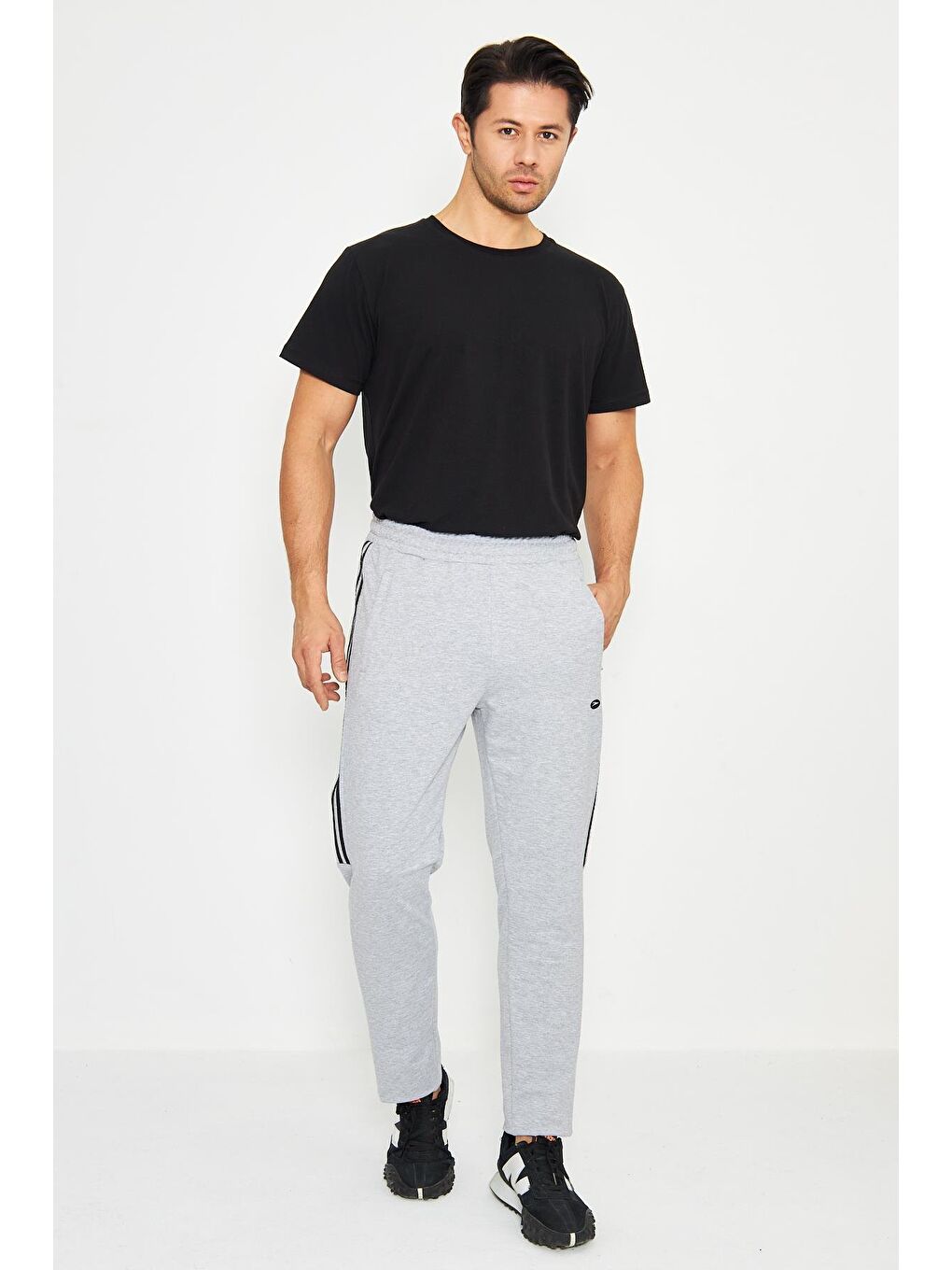 Gri Büyük Beden Erkek Eşofman Altı 201311-1