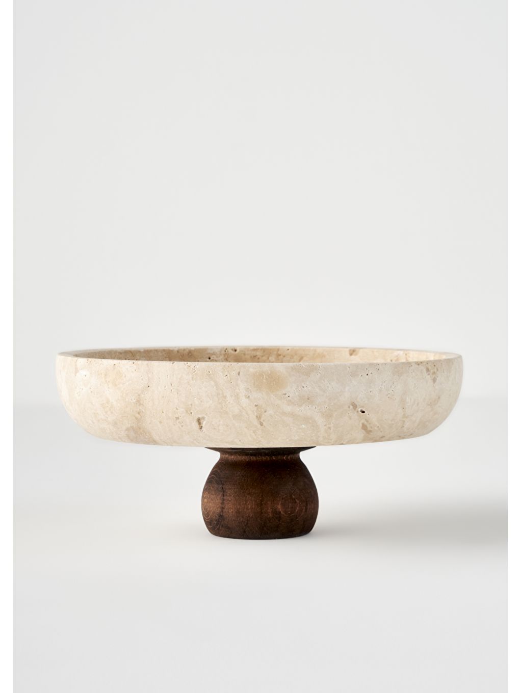 Bej Ephesus Traverten 3'lü Sunum Seti Naturel (25 cm)-1